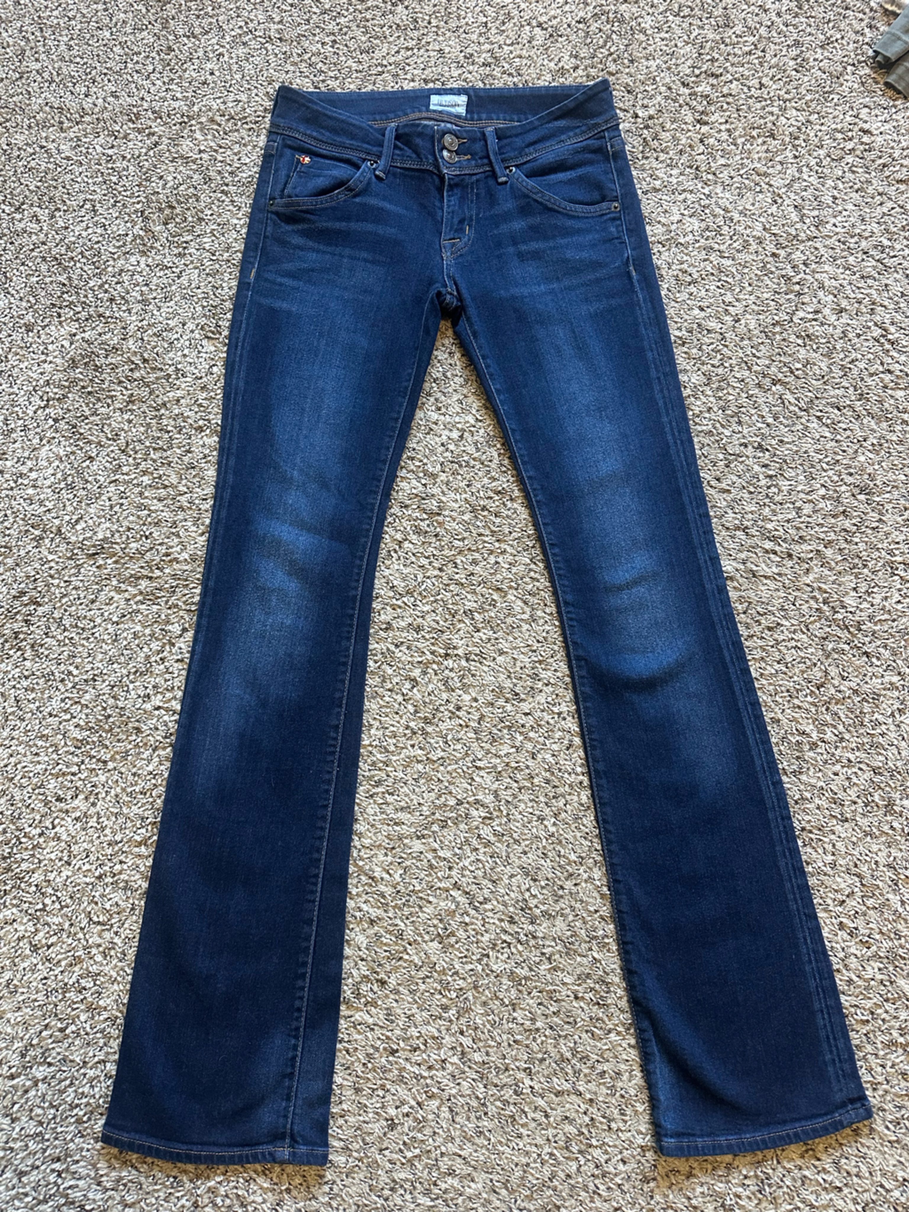 Hudson Jeans Womens Dark Indigo Skinny Bootcut